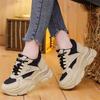 New European Dad Shoes Spring and Autumn Casual Sports Shoes Thick-soled Small People Increase In Height