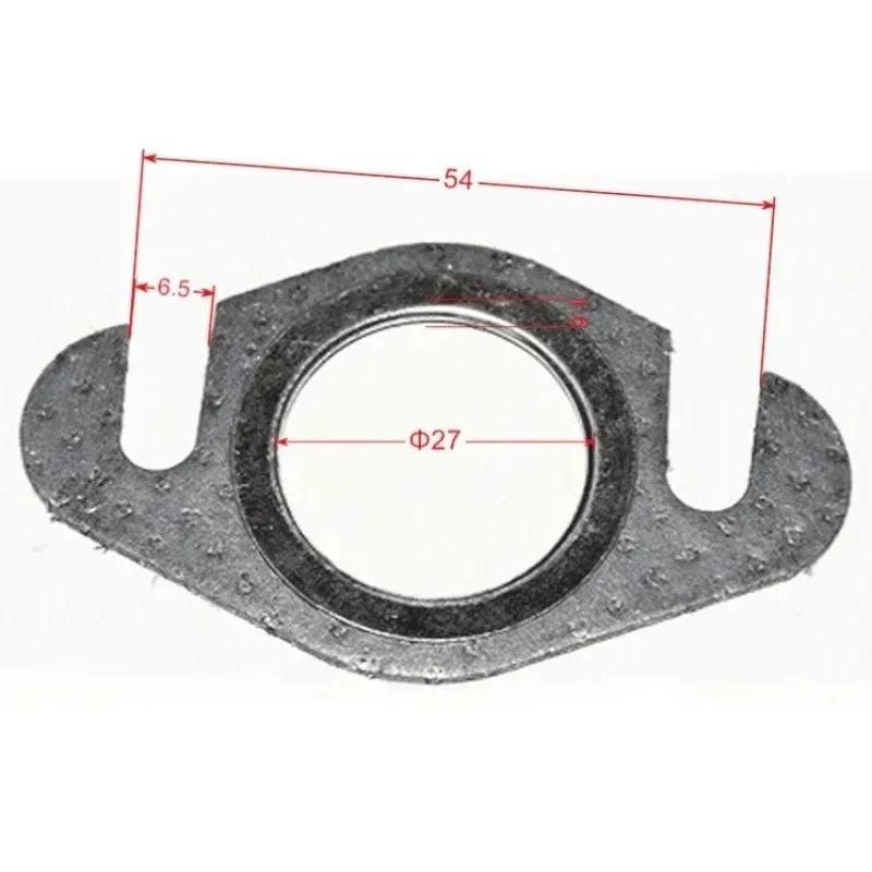 For Suitable 2T 50cc 2T Roller Exhaust Pipe Gasket New Screw Double Punch 50 Muffler Gasket Kit