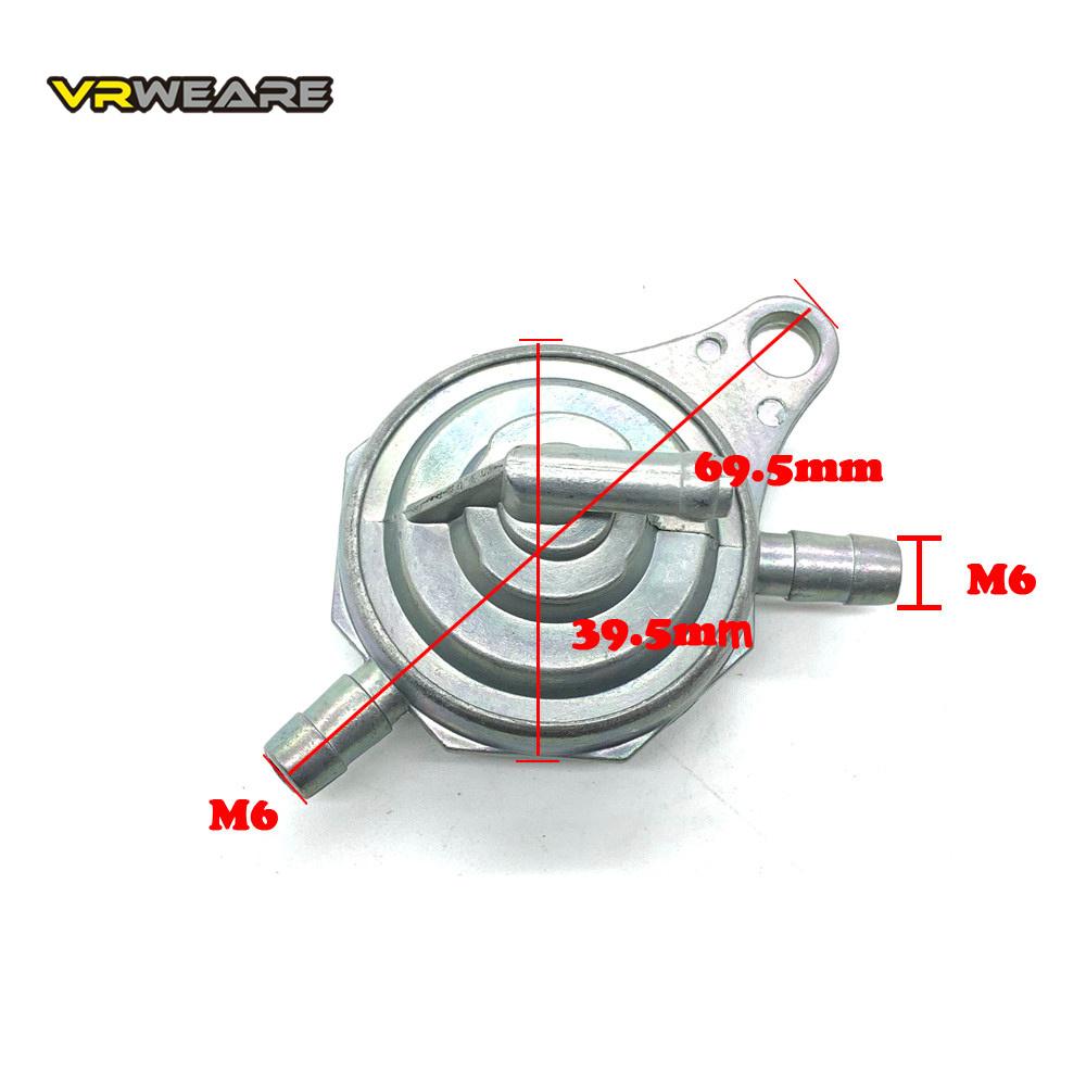 3-way Inline Vacuum Fuel Petcock Motocycle Fuel Valve Scooter Fuel Cock For GY6 50 125 150 Cc Scooter Moped ATV