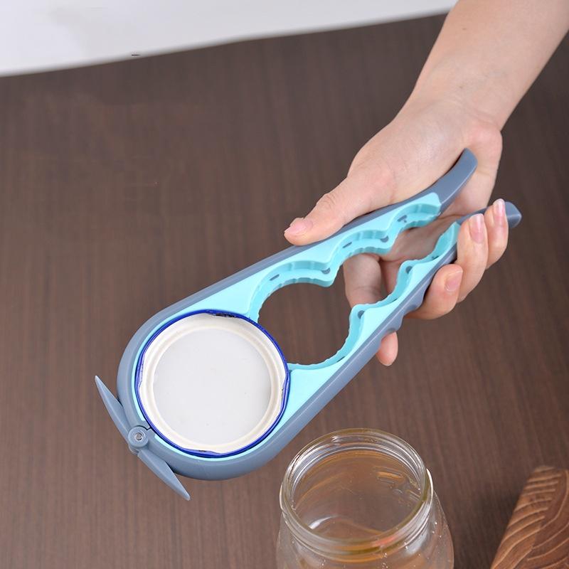 1PC 4-In-1 Multi-Function Bottle Opener Can Opener Multi-Purpose Can Capper Cap Opener Non-Slip And Labor-Saving Cap Opening