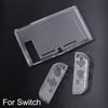 New Transparent TPU Soft Case Protective Shell Cover for Nintendo Switch Oled Console NS Joy-con Crystal Back Full Protector