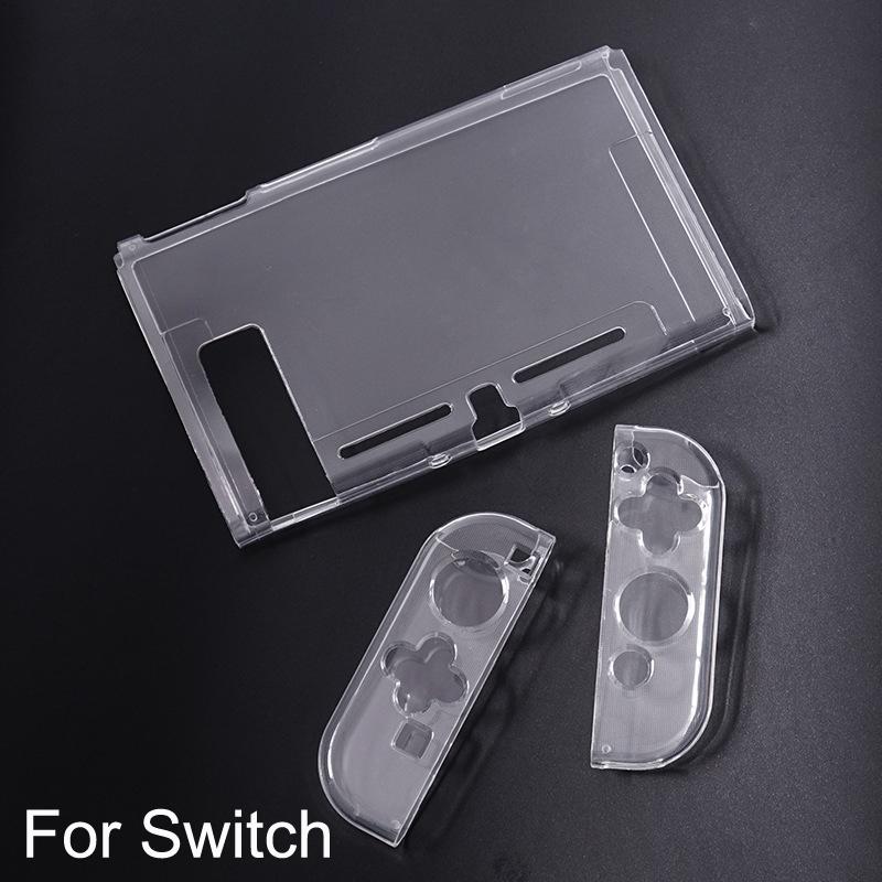 New Transparent TPU Soft Case Protective Shell Cover for Nintendo Switch Oled Console NS Joy-con Crystal Back Full Protector