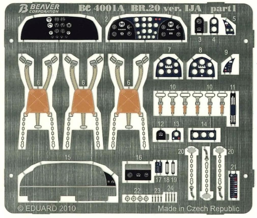

Beaver 1/48 Japanese Army I-Type Heavy Bomber Etching Parts (for Special Hobby) Plastic Model Kit Parts BEL4001A (Airplane)
