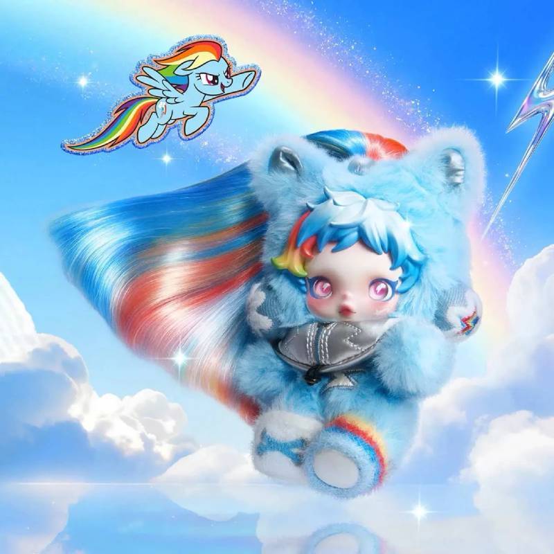 Skullpanda X My Little Pony Pluche Speelgoed Blind Box Met Zacht Pluche Materiaal Voor Kinderen En Verzamelaars