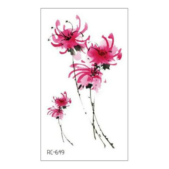 Waterproof Long-lasting Cute Peacock Feather Temporary Tattoo Stickers for Women