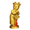 Pure Copper Golden Figurines Brass Wealth Home Desktop Decoration Pair Boy and Girl Wedding Gifts