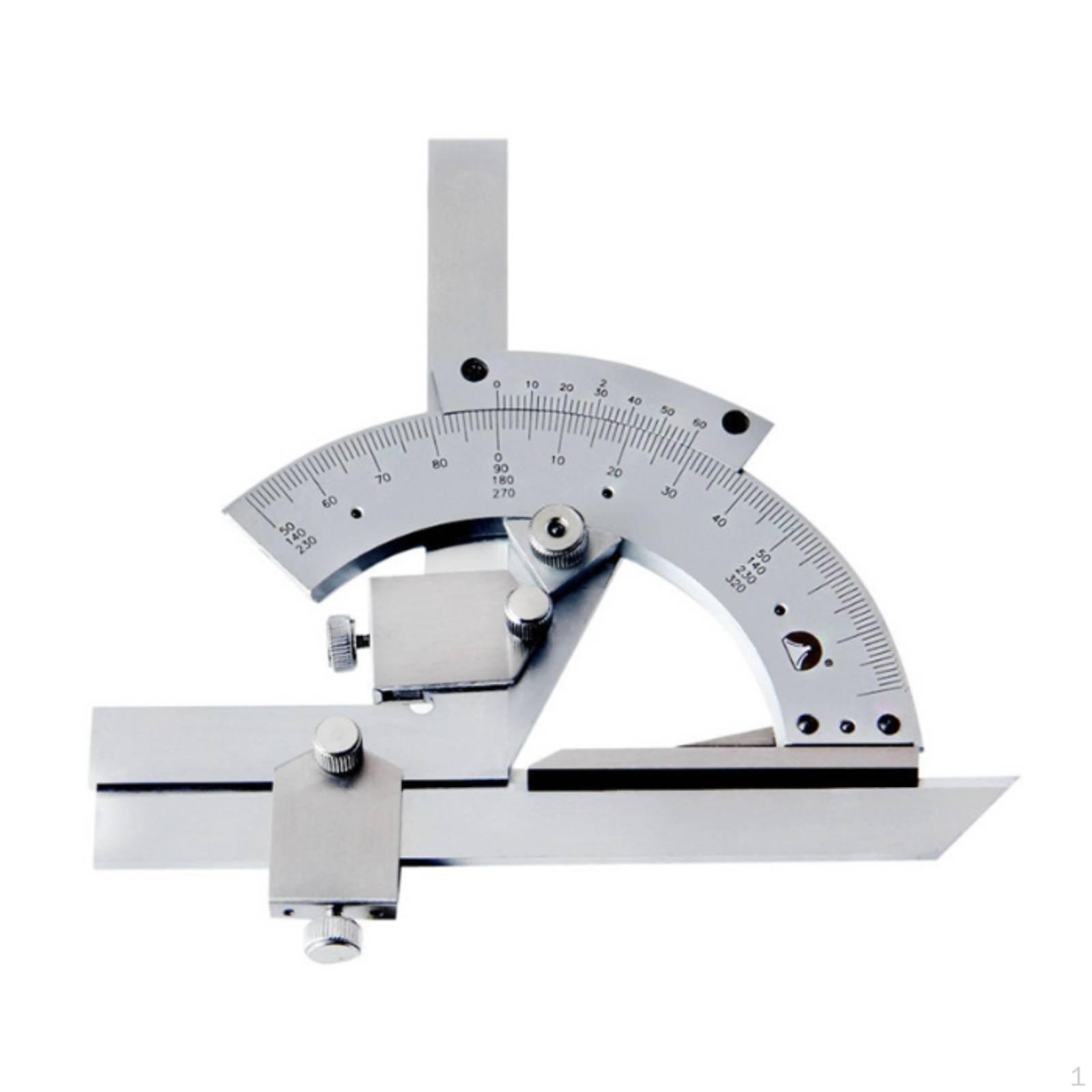 Vernier Bevel Tool Engraved Scale Universal Wear Resistant Angle Measuring Ruler for