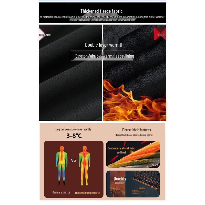 ROMON Men's Milk Silk Four-Way Stretch Business Casual Pants