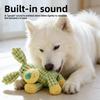 Plush Dog Chew Toy With Cotton Rope For Interactive Dental Relief