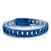 Pulseira de Corrente Curb Cubana Cor Ouro Prata Pesada 26MM Homens Mulheres Hiphop Arco-íris Aço Inoxidável Biker Moto Pulseira Joia