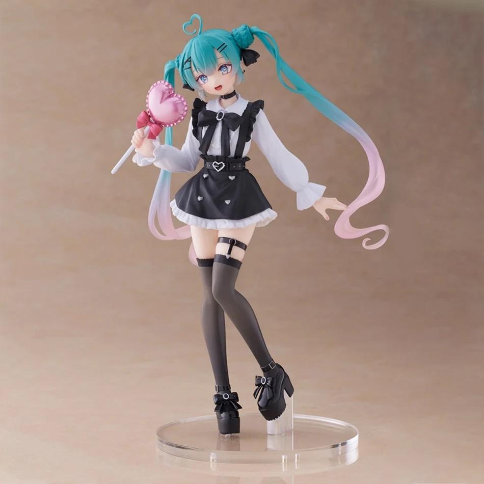 20CM Anime Hatsune Miku X Cinnamoroll Figure Anime Peripheral Collectible Models Decorative Decorations Children Kawaii Gift‘s