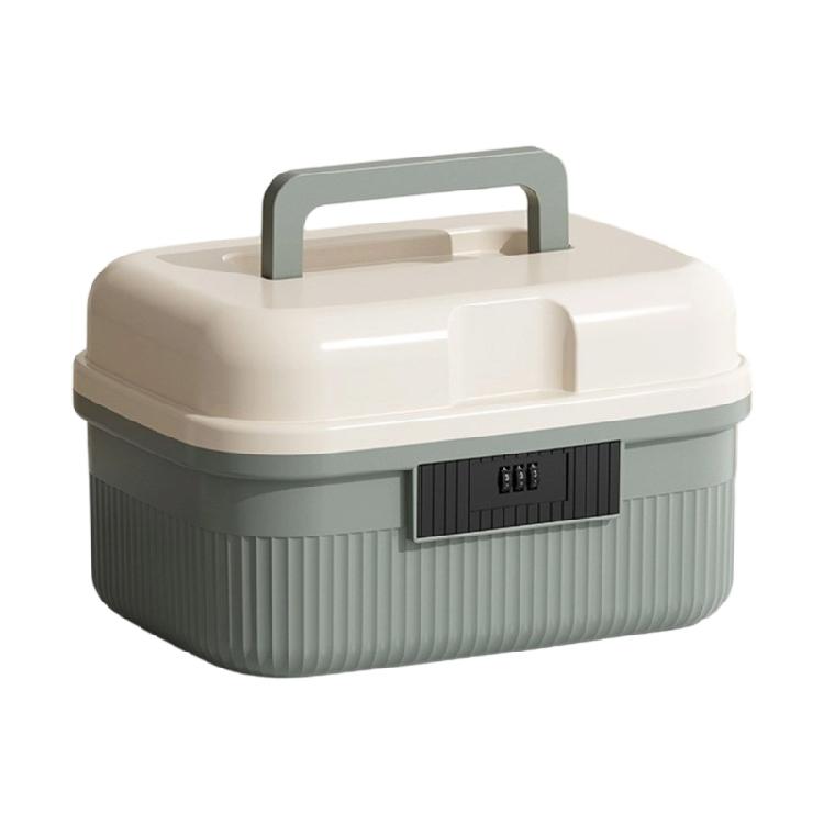 Private Document Storage Box With Combination Lock Water Resistant Construction Travel Ready ABS Durable Housing