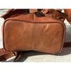 13" Leather Bag Travel Vintage Women's Gym Luggage Duffel Weekend Free Backpack