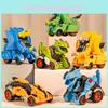 Incredible Inertia Impact Transforming Dinosaur Car Toy For Kids Boys With Colorful Designs