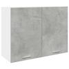 7 Piece Kitchen Furniture Set Lyon Concrete Grey Particleboard