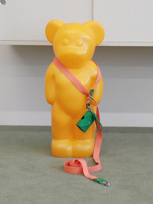 MAISON DE MIU 4-Way Leash Coral/Green