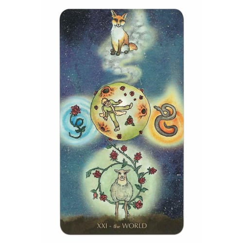 Nichiyu Tarot Cards, 78-Card, Waite Edition, Authentic [The Little Prince Tarot (Major Arcana Only)] "Cute Tarot Cards with Watercolor Illustrations