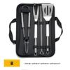 Set Grill Inox Exterior Casnic Combinație Barbecue Sac Pânză Oxford Ustensile Barbecue Unelte Barbecue