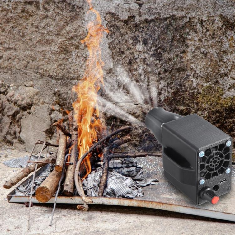 Adjustable BBQ Fan Air Blowers Fan With Double Power Input, for Quick Ignitions and Smokes Clearing Barbecue Tool