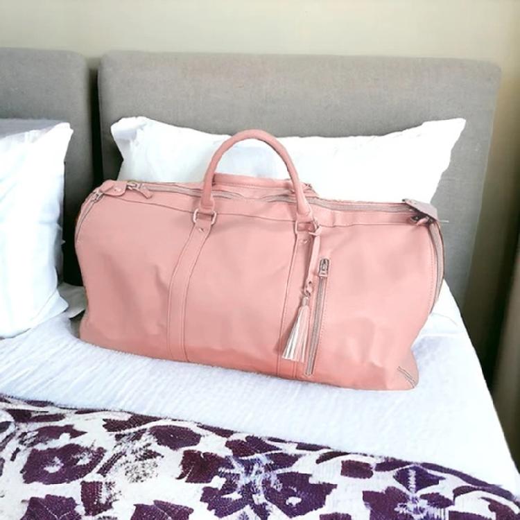 Suit Storage Bag Travel Women PU Folding Travel Bag Large Capacity Hand Luggage