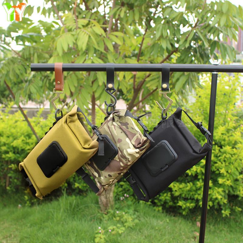 Camouflage Camping Tissue Box: In-Stock Hanging Wet Wipe Storage Bag for Outdoor Use