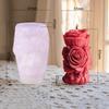Rose Candle Silicone Mold Flower Pillar Candle Mold Aromatherapy Gypsum Handmade Crafts Gifts Wedding Ornament Home Decor