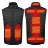 Winter Neue Herren Stehkragen Heizweste 9 Zonen Elektrisch Beheizte Baumwollweste Intelligente Konstante Temperatur Heizung Thermojacke