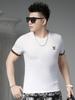 European Goods 2025 Summer New Fashion Brand Letter Embroidery Short-Sleeved T-Shirt Men's Round Neck Casual Top Half-Sleeved T-Shirt