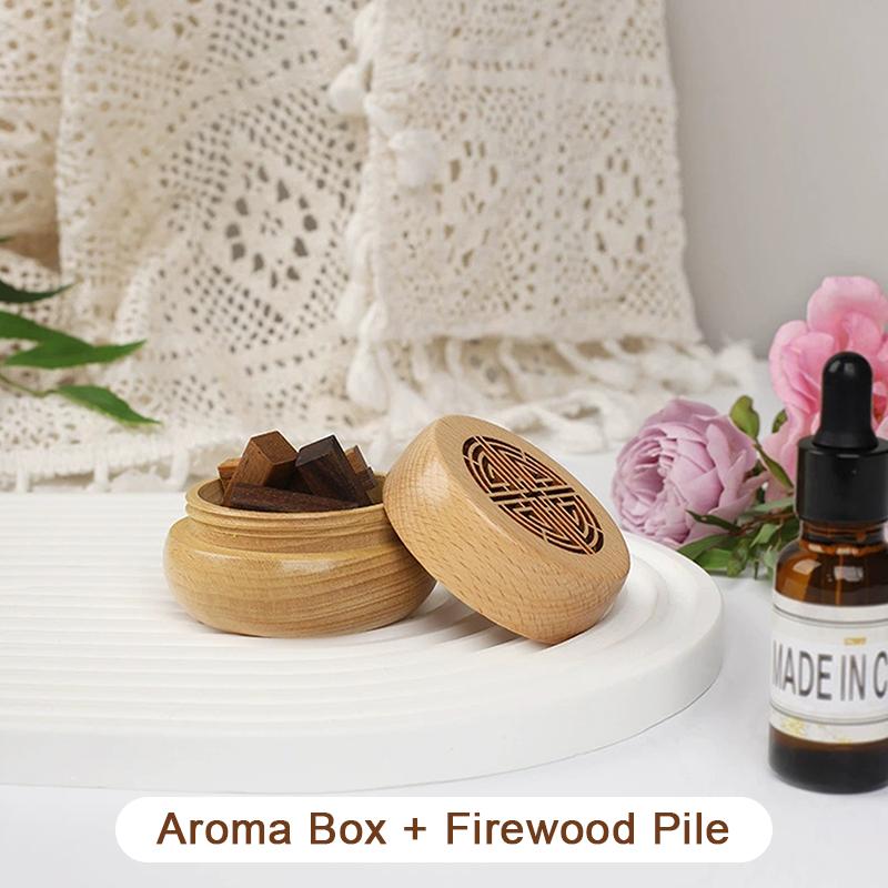 Ancient Portable No Perfume Diy Fragrance Wooden Box Aroma Diffuser Decorations Items Living Room Bedroom Car Home Accessories