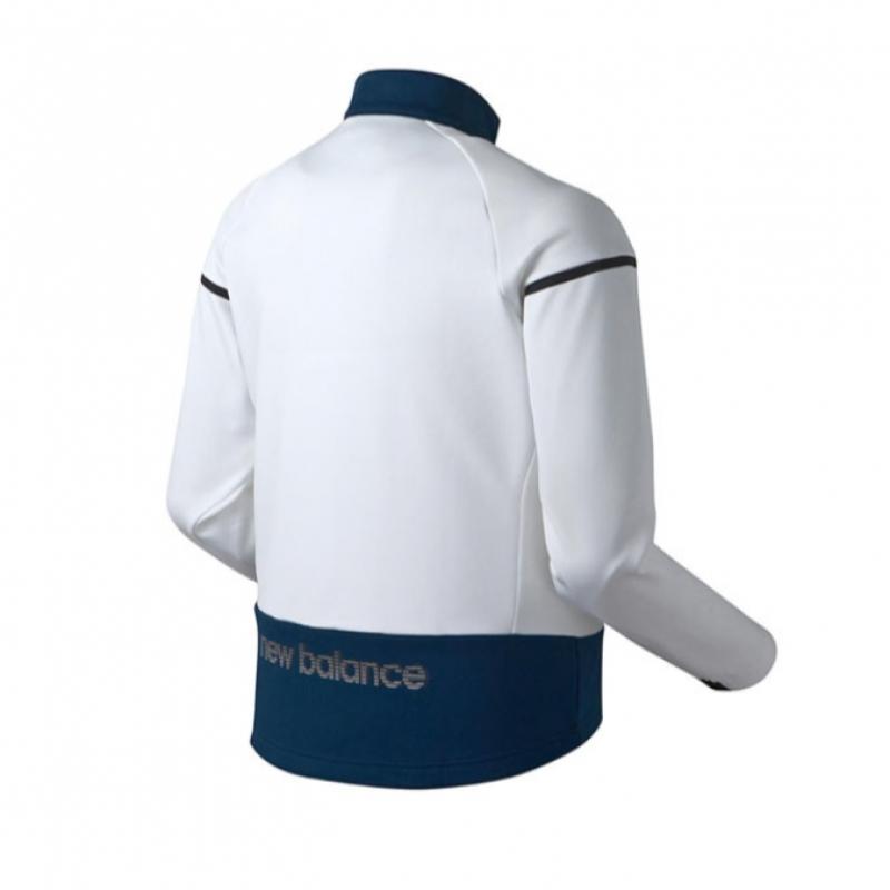 New Balance Brushed Soft Training Stand Neck Jacket Nbmd947021 White