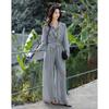 Demana Silky Pleated Acetate Two-Piece Set