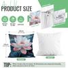 Tranquil Lotus Cushion Pillowcase Printed Polyester 45X45Cm Throw Pillowcover Decorative Sofa Cushion Pillowslip Home Decor