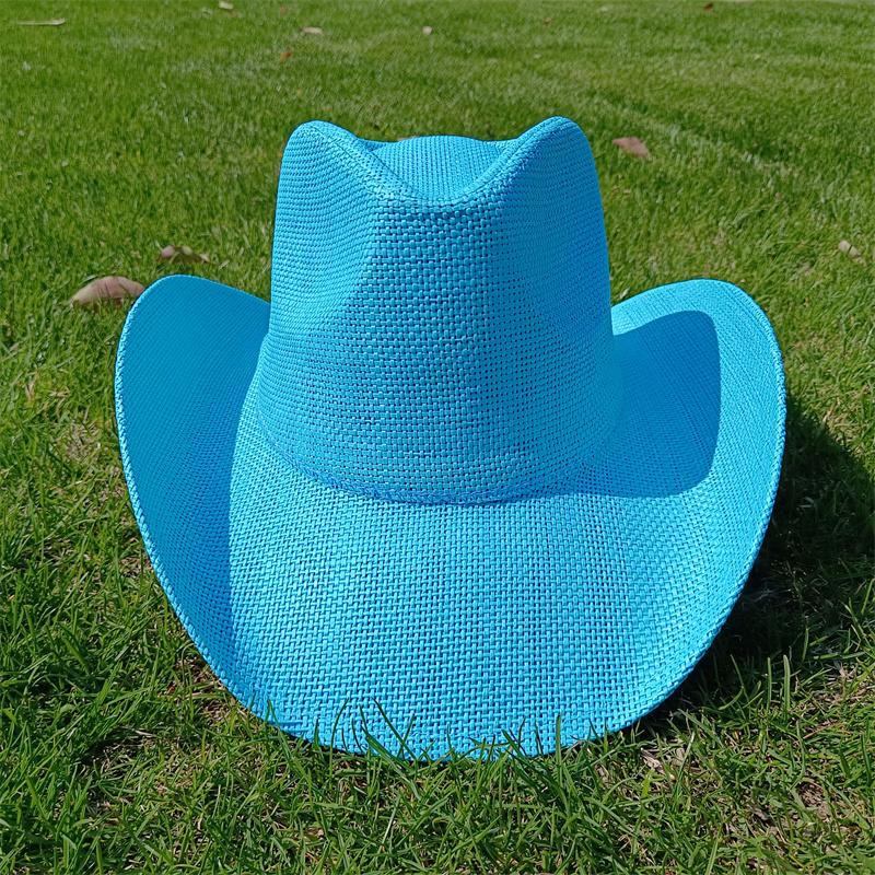 2026 Cowboyhoed 14 kleuren dames klassiek retro neutraal gekrulde rand brede rand zonnehoed gorras para hombres 56-58cm