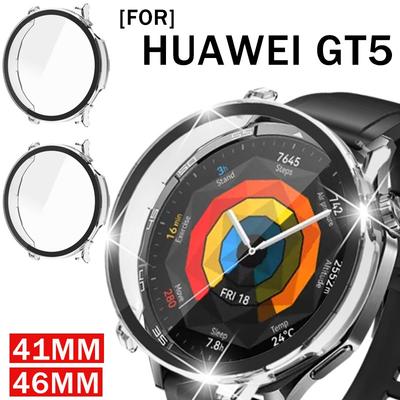 1-3PCS PC +Tempered Glass Case For Huawei Watch GT5 46mm 41mm Full Cover Screen Protector Cover For Huawei GT 5 Bumper Shell