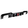 MagicKit for BMW 5 Series F10 M Sport Bumper 10-16 Carbon Look Rear Diffuser with LED Light