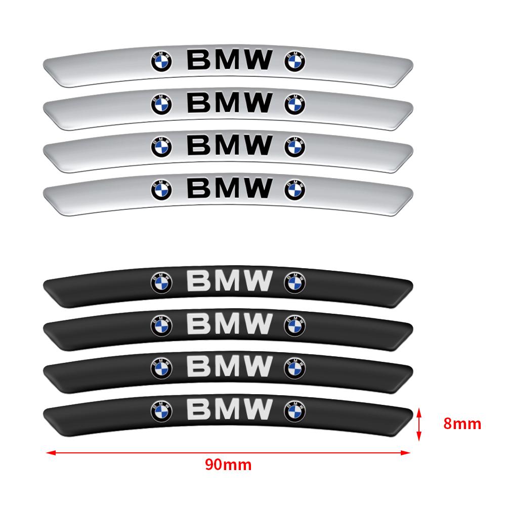 4 Pezzi Adesivi Decorativi per Cerchi in Lega per Auto Accessori per Modifica Auto Per Bmw F20 F30 G20 F31 F34 F10 G30 F11 X3 F25 X4 I3 M3
