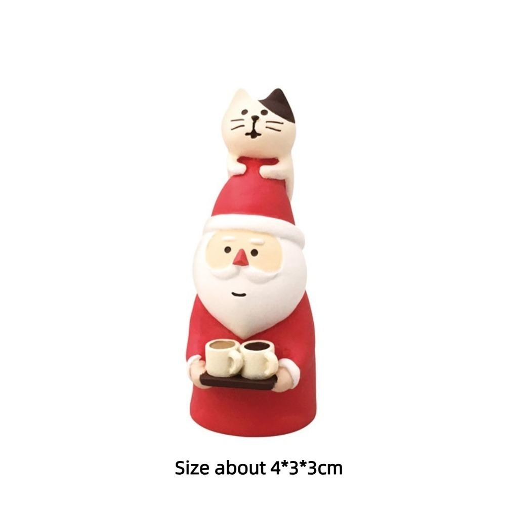 Nová japonská káva Santa Claus Kreativní vánoční dárky DIY Kreslené stolní dekorace Zahradní doplňky