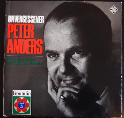 LP Schallplatte PETER ANDERS Unvergessener NT901 TELEFUNKEN Deutschland Klassik Gebraucht