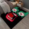 Gothic Creepy Eye Print Carpet Non-slip Soft Rug Decor Mat Spooky Home Decoration Bedroom Living Room Unique Design Floor Mat