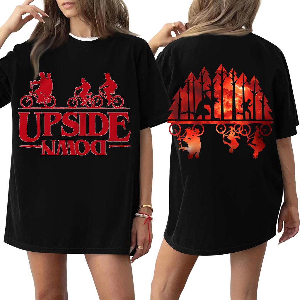 Women's Round Neck Printed Short-sleeved T-shirt Top