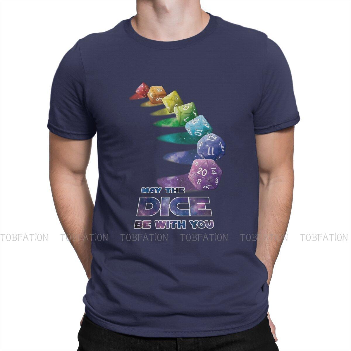 

ZX DnD May the Dice be With You T Shirt Fashion Mens Tees Summer Cotton Clothing Harajuku Crewneck TShirt 4XL