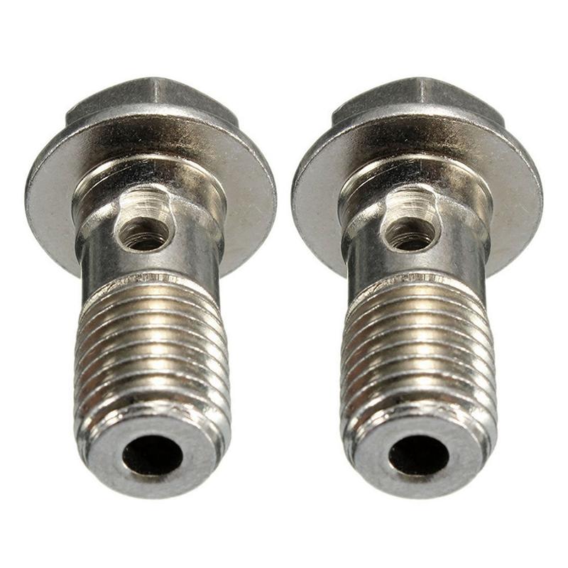 4X Stainless M10 X 1.25 Banjo Bolts Brake Master Cylinder Screw Brake Hose Caliper Bolt Hydraulic Clutch Screw