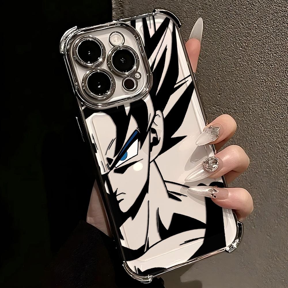 Black Anime Sons Gokus Hot Plating Phone Case For IPhone 17 17e 16e 16 15 14 13 12 11 Pro Max X XR XSMax 8 Mini Air Plus Airabag