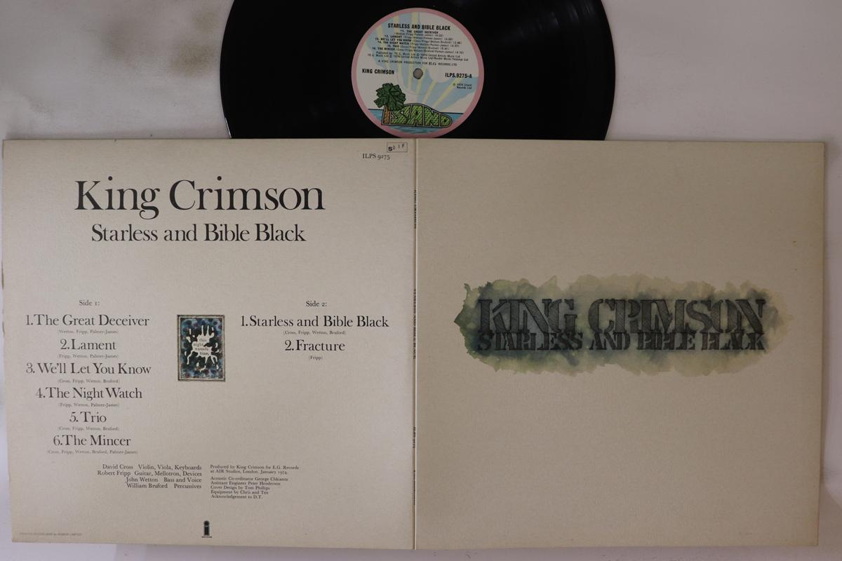 

LP Пластинка KING CRIMSON - Starless And Bible Black ILPS9275 ISLAND 1974 UK Рок Б/У