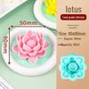 Peony & Lotus 3D Jelly Mold - Rose Milk, Silicone Mousse Pudding Cold Dish Mold