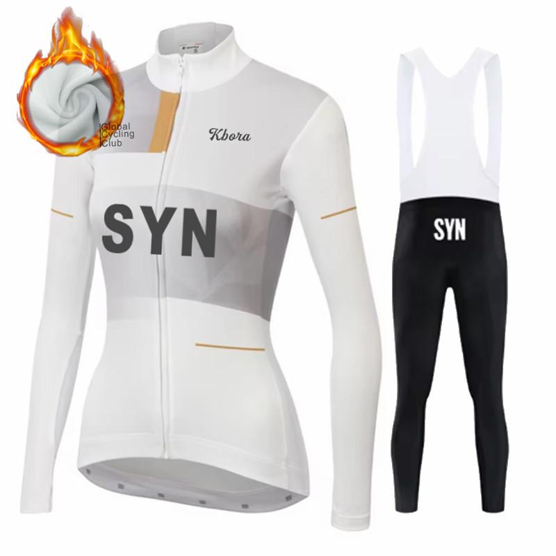 2026 Winter Warm Cycling Clothing Set Women Winter Bicicleta Set Outdoor Thermal Fleece Road Bike Shirt MTB Jersey Bicycle Uniform Ciclismo