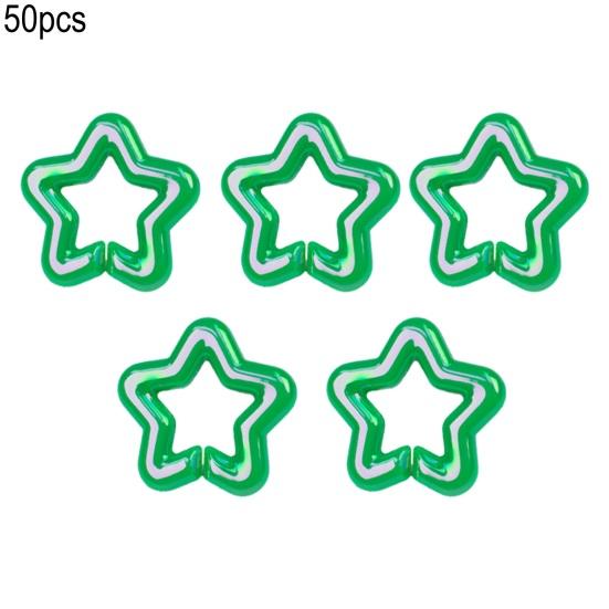 50Pcs Star Link Connectors AB Color Star Shape Linking Rings Quick Linking Rings for Bag Necklace