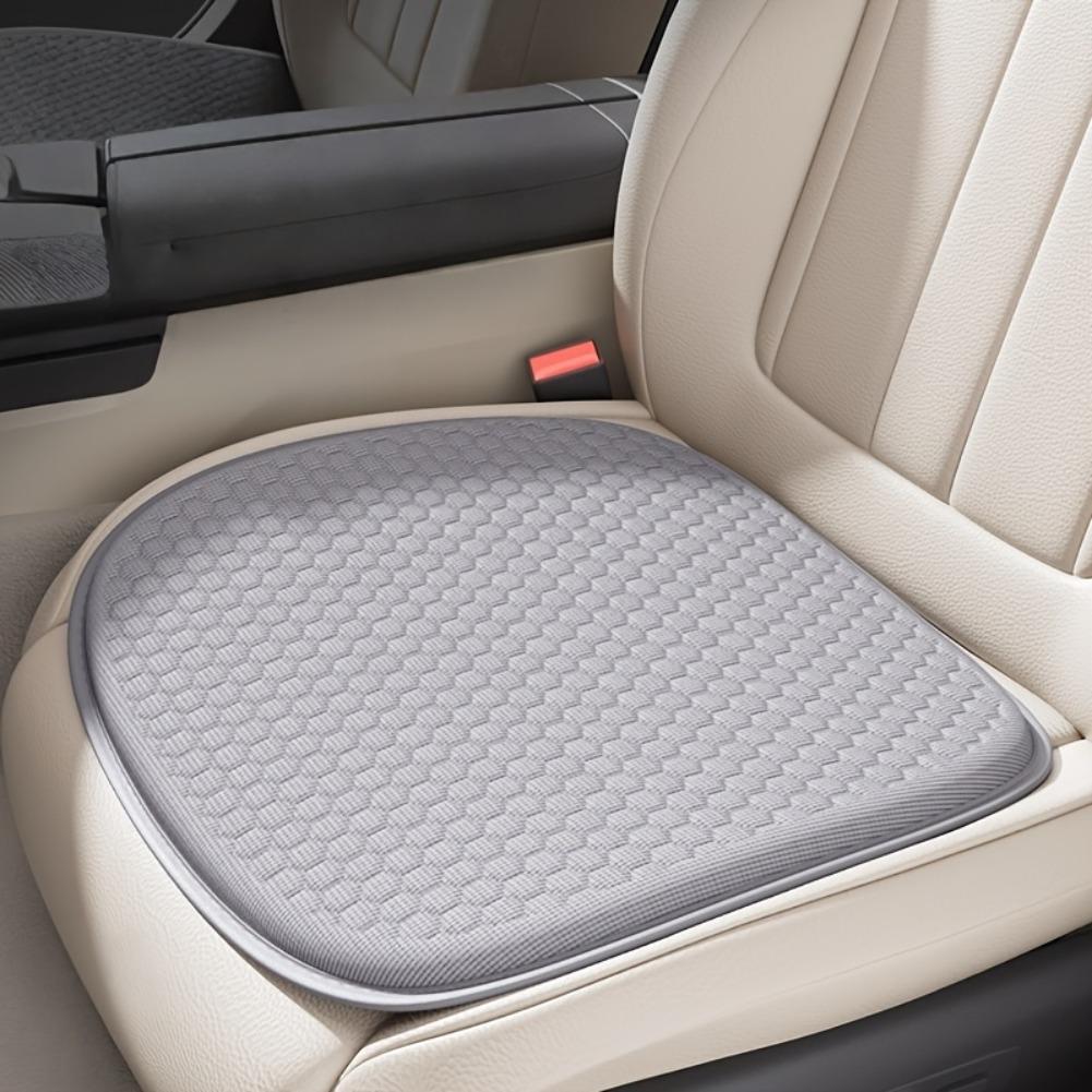 Summer Cooling Car Seat Cushion Breathable Non-Slip Solid Color Pad Soft Comfort Mat Dustproof Car Seat Cover Front Driver Seat