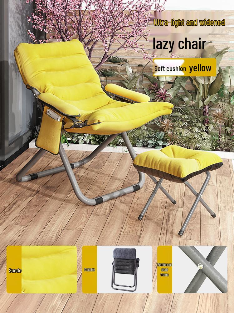 Portable Adjustable Three-Speed Reclining Chair for Home & Balcony