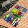 120 Stück Angellockköder-Set Wiederverwendbarer biomimetischer Fischköder Rostfrei Weicher und harter Köder für Outdoor-Angelzubehör Werkzeug